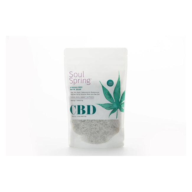 Soulspring - Bath Soak Stress Free Cbd - EA of 1-12 OZ